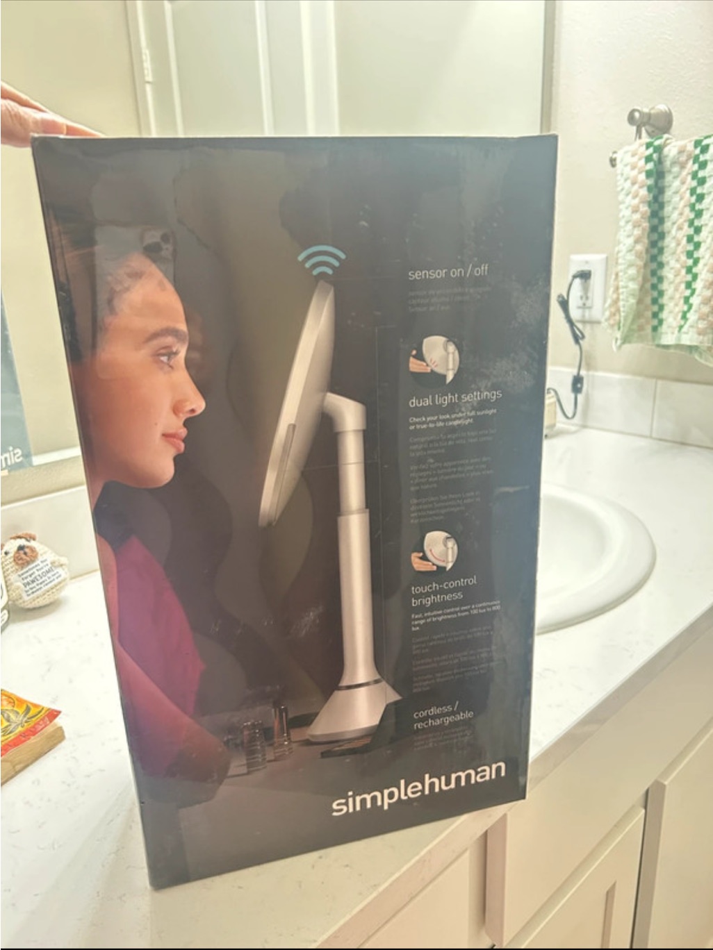 Simplehuman 8” Sensor Mirror, 5x (Sealed, New In Box) — image 2 of 2